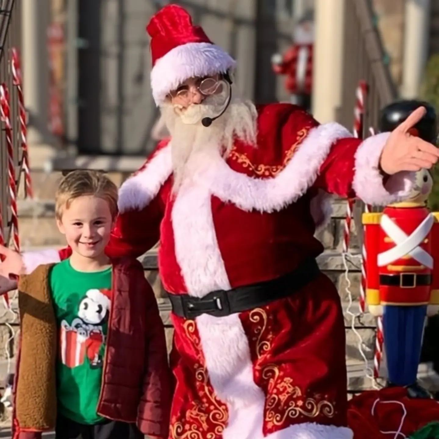 Santa story time with children